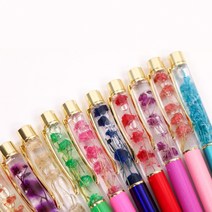 꽃 하바리움 볼펜 8color 판촉 하바플라리움 예쁜 디자인 플라워 답례선물 펜, / 하바리움 완제품, 스카이