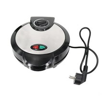 전기 바삭한 계란 롤 메이커 오믈렛 샌드위치 철 크레이프 베이킹 팬 와플 팬케이크 오븐 diy 아이스크림 콘 기계 eu 플러그 도정기 박피기 정미기, 영국, 검은 색