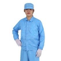 MK 제전방진복 [상의 Y카라] 정전기방지 크린룸 제전복 방진복, 핑크, 상의Y_L(95), 1개