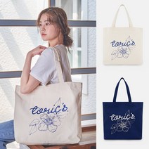 [토릭스 플로라 에코백] 예쁜 귀여운 여자 데일리 무지 가벼운 패션 캔버스 가방 토트백 숄더백