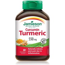 미국직구 Jamieson Curcumin Tumeric 채식주의자용 캡슐 60개, 수량, 상세참조