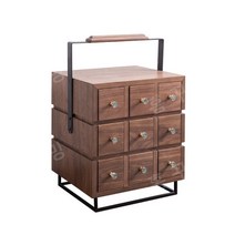 미니 약장 원목 서랍장 다꾸 수납장, 1, 월넛