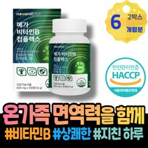 B6 비타민B17 약국비타민B 비타민B컴플렉스 B군 장인어른생신선물 팔미트산 남자비타민 고함량 구아닌 티로신 70대 닌히드린 피리독신 GMP인증 육아 여자 임산부 40대 시니어