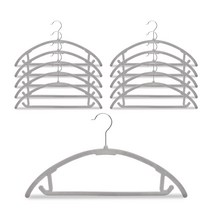 엠에프매직하우스 모라펠 어깨 뿔 방지 매직 논슬립 옷걸이, 그레이, 100개