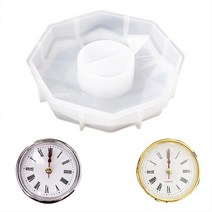 만능 실용적 편리한 숫자 시계 UV 에폭시 수지 금형 벽시계 크리스탈 실리콘 DIY 공예 보석 홈 장식 주조 도구, [01] 1 Set
