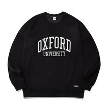 [유니버셜유니버시티] 옥스포드 옥스퍼드 OXFORD 대학교 기모 맨투맨 쭈리 검정 블랙 아이비리그 스웻셔츠 스웨트셔츠 ( 논기모 가능 )