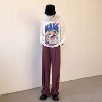 야드팬츠 그 뜻을 식 부륵 이와 같다 캐쥬얼 서 바지남자 고퀄리티 감각 와이드 루즈핏 KK388 P65 4993330043