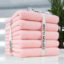 코튼클라우드 호텔수건 170g 30수 코마사, 밀크핑크, 5장