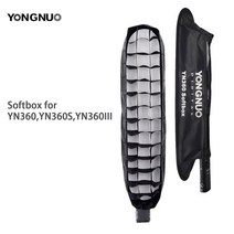 용인 YN360 소프트 박스 LED 필 라이트 직사각형 허니 콤 그리드 용 YN360III III Pro, 한개옵션0