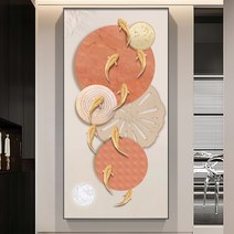 큐빅 구어도 그림 인테리어 현관 사무실 구슬자수 선물 대형 diy 보석십자수 재료 세트, 70x130cm 전체 원형 큐빅