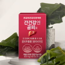 온궁민건강프로젝트 간건강엔 곰피로 500mg x 60정, 1세트