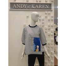에이렌(ayren) 앤디앤카렌 테잎 보브 단가라 국산 박시 티셔츠 NL3TS001