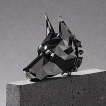 루크타 명품 도베르만 에디션 고급 차량용 송풍구 방향제 디퓨져, 다크 그레이, 튜베로즈 블랑쉬