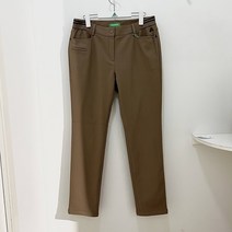 [행복한백화점][그린조이][그린조이] 본딩기모 안감 스트레이트 팬츠 베이지 여성 겨울 바지 GW19WT12W