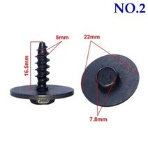 호환 혼다 HONDA m5 m6 육각 나사 bmw 아우디 도요타 자동차 범퍼 실드 엔진 언더 커버 나사 와셔 범 셀프 태핑 나사 볼트, 2호 20개, 1개