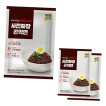 쏙 빠지는 빼빼곤약 사천짜장 / 까르보나라 곤약면 228g x 3팩, (100kcal) 사천짜장 곤약면 3팩