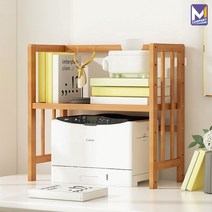 MCOMPANY 책상 책꽂이 책장 간이 수납장 책상위 수납함 선반 정리 사무용 미니 전면 분리 인테리어 책상용 책 정리함 프린터 서랍 대나무 원목 2단 [코지 책꽂이], 코지 책꽂이
