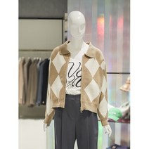 ab.f.z [ab.f.z] 아가일 니트 집업 (AAW4HY46K)