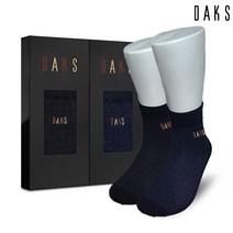 [AK PLAZA] 닥스 양말 2족 선물세트 남자 정장 패션 중목 일렬 도트 22308