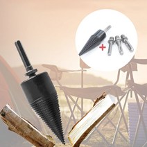 캠프파이어 나무쪼개기 드릴장작비트 32mm 42mm 2종-72394EA, 42mm+3종핸들