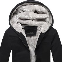 ( 겨울 양털 폴리스 후드 집업 ) 남성용 두꺼운 양털 기모 후리스 이너 자켓