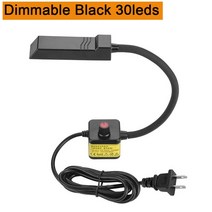 조명 산업용 10 20 30 LED 재봉틀 라이트 자석 장착베이스 구즈넥 램프 모든, 01 AC85-265V EU Plug, [11] Dimmable Black 30led