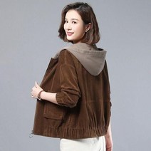 L.ONLIN SHOP여성 점퍼 아우터 바람막이 골덴 후드집업 가을 nay63 여성자켓 바람막이 자켓 바버 여성가디건 트렌치코트