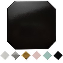 중앙데코 옥타곤 팔각타일 148mm 블랙 박스판매, 02.옥타곤/148mm블랙44조각+실버포인트44조각, 1box