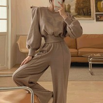 떳다그녀 모런 핀턱 맨투맨 and 팬츠 SET