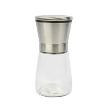 입자조절 스텐 그라인더 180ml 소금 후추 양념병 고기 캠핑 보관용기, 스텐숏그라인더
