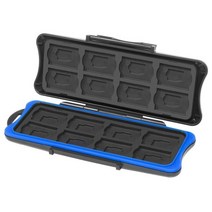 닌텐도 스위치/스위치 OLED 게임 카드 박스 방수 충격 방지 보관 하드 케이스 16 슬롯 및 마이크로 SD TF, 01 Black