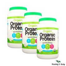 올게인 오가닉 프로틴 파우더 바닐라맛 920g 3병