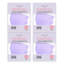 데니벨라인업시그니처에어쿨황사방역마스크(KF94)(대형), 25매입, 4개, 퍼플