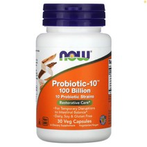 나우푸드 Probiotic-10 100 Billion 유산균 베지 30정, 1개, 기본