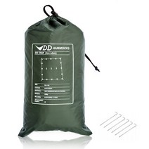 DD Tarp 타프 4x4 내수성 3000mm 사용하기 쉬운 사각 타프 & 6 x 9 