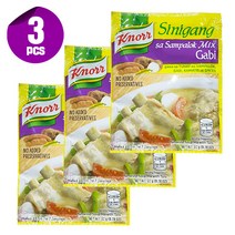 필리핀 크노르 시니강 믹스 가비 22g*3팩 Knorr Sinigang Gabi Mix Original 22g*3pcs, 3rp, 22g