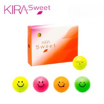 카스코 키라 스위트 캐릭터 골프볼 1다스(12개) KIRA SWEET 골프공, 라임