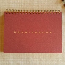 느티나무 5000 드로잉북 ver.2 무지노트, 레드, 1개