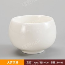 Dehua 화이트 도자기 컵 양 지방 옥 컵 쿵푸 세트 Puer 홍차 락 차 뜨거운 차 컵 시음 컵 단일 컵, W