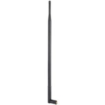 12dbi wifi 안테나 무선 네트워크용 rp-sma 커넥터가 있는 2.4g5g 듀얼 밴드 고이득 장거리 Wi-Fi 안테나, 검은색