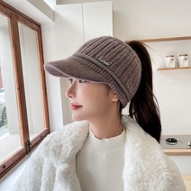 버킷햇 벙거지 여성 방풍 스포츠 캡 여성 니트 따뜻한 야구 패션 겨울 모자