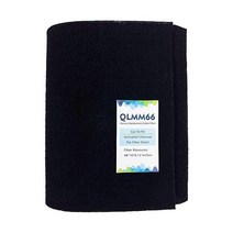 QLMM66 탄소 패브릭 필터 40.6cm x 121.9cm 0.3cm16인치 48인치 0.1인치 2팩 교체용 활성탄 헤파 AC 벤트 에어 프리 시트 패드 109365, 48x16x0.12 Inch