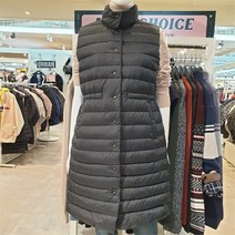 BANGBANG SH01 여자구스다운롱 조끼 NEH615블랙