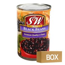 SW 블랙빈 425g 12캔 1박스 / 콩통조림 검은콩통조림, 12