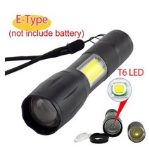 COB다기능플래시 캠핑랜턴 손전등 mini 강력한 2 led 손전등 cob q5 usb, e