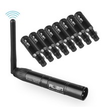 무대 사이키 파티 조명 ALIEN-충전 2.4G ISM 무선 DMX 512 Dfi 컨트롤러 XLR 수신기 송신기 디스코 DJ 파티 바 무대 파 라이트 무대 조명 무대 조명, 10 1T8R, EU 플러그