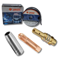 제이식 용접기 M100 부속품 악세사리 팁홀더 노즐 미그팁 와이어 논가스 용접부품, 미그,노즐(10개입)