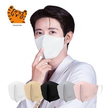 [숨그림X네고왕] 숨그림 KF94 무직타이거 새부리형 2D 성인용 대형 50매 광희마스크 네고왕마스크, 50매입, 1개, 화이트