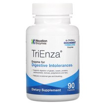 Houston Enzymes TriEnza Enzyme Digestive Intolerances 트리엔자 소화 효소 90캡슐