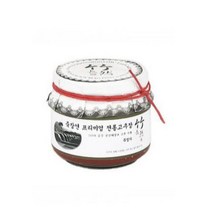 죽장연 프리미엄 고추장 500g(유리병) / 국내산 + 지하 암반수 정제물 3년간 간수 뺀 신안 천일염 항아리 천연발효 포항, 1개